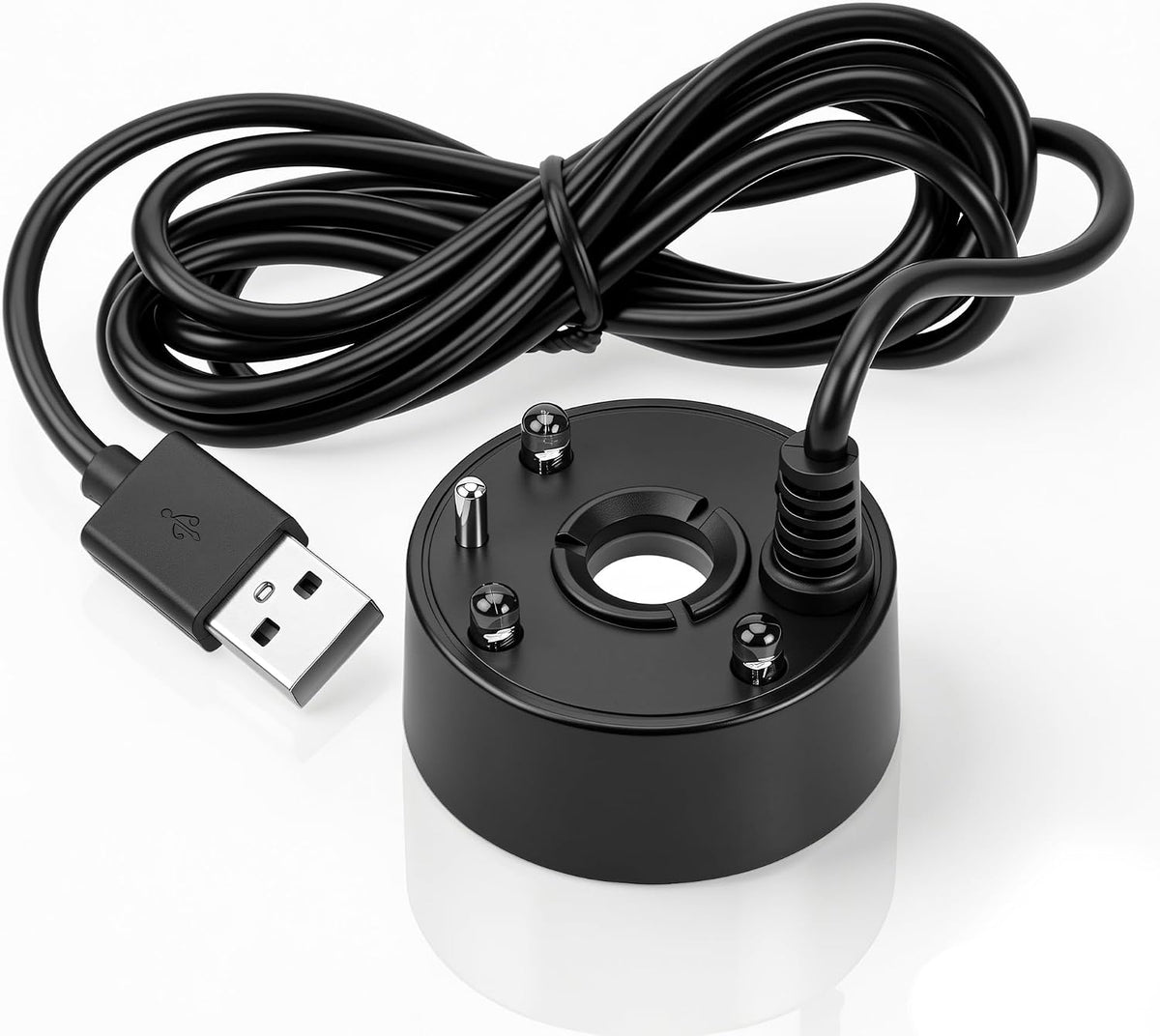Mini mist-maskin Halloween, USB ultraljud mini rökmaskin med LED-ljus