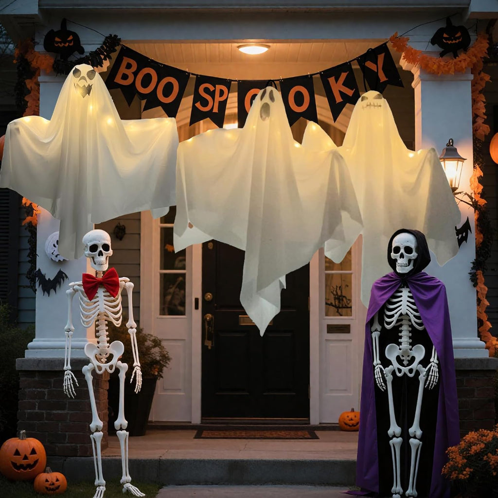3 Pack Halloween Hanging Ghosts Decoration