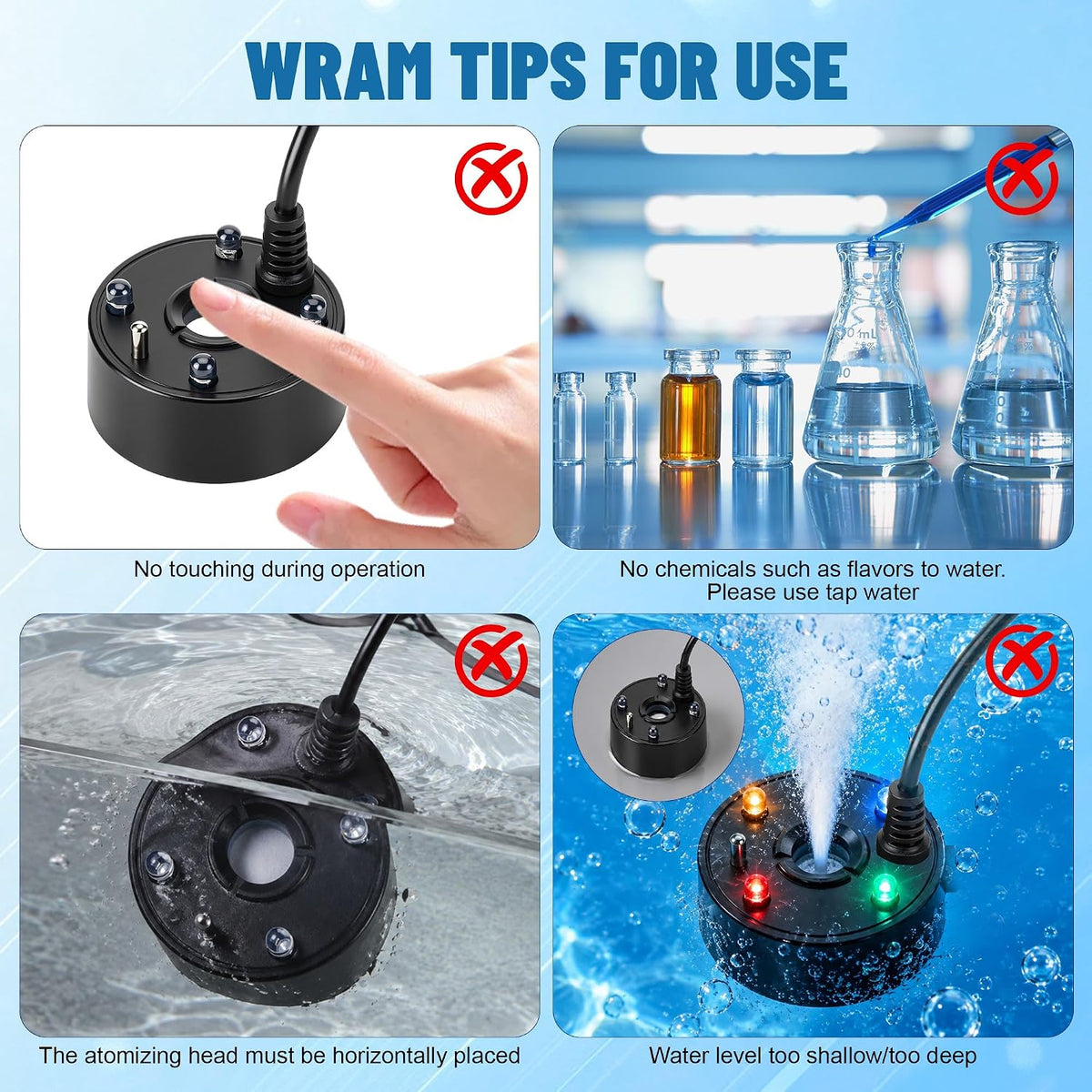 Mini Halloween Fog Machine with LED Lights – USB Ultrasonic Mist Maker