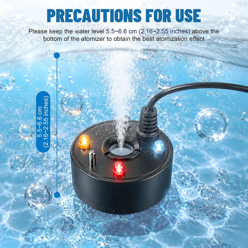 Mini Halloween Fog Machine with LED Lights – USB Ultrasonic Mist Maker